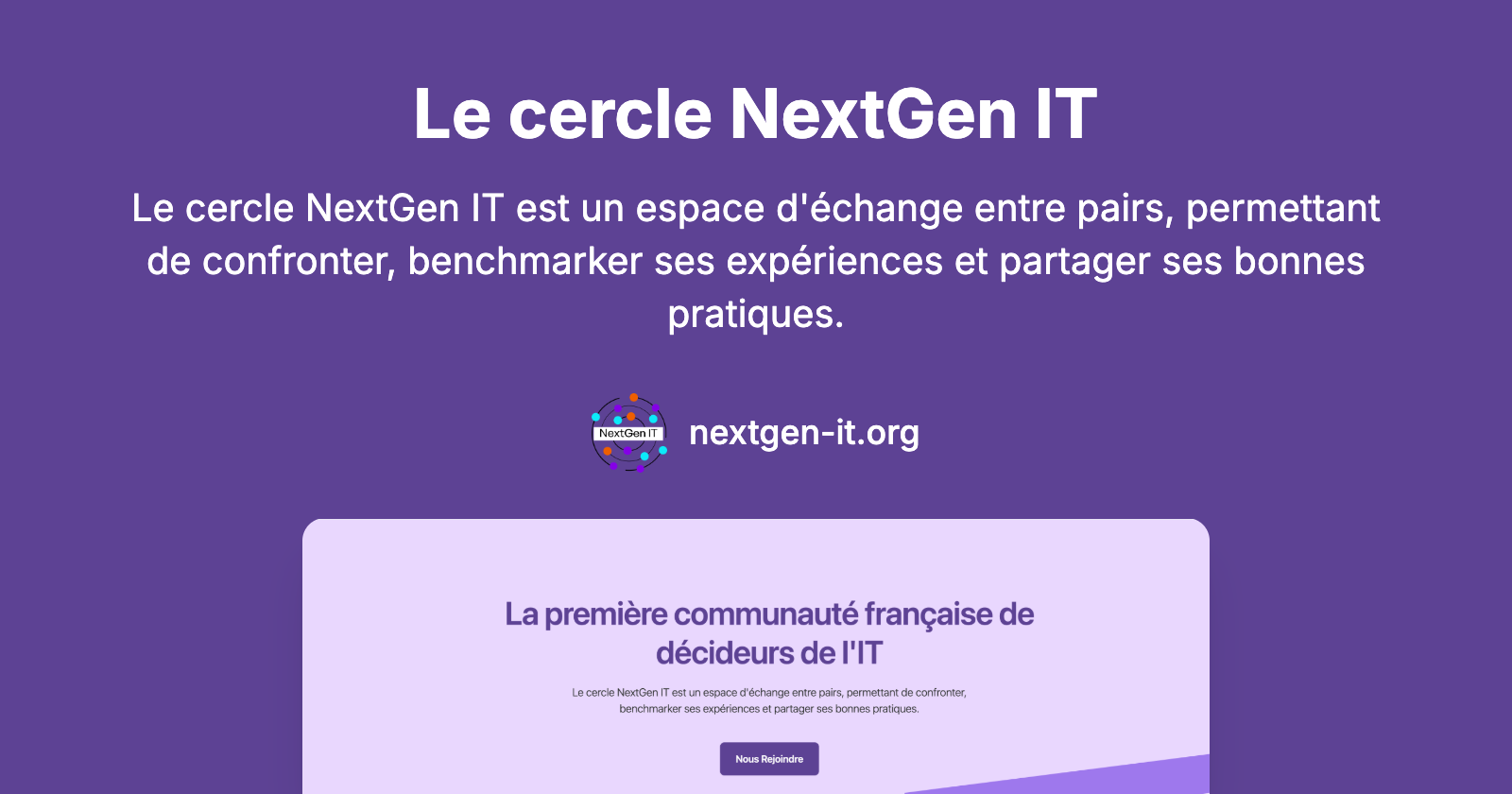 Le cercle NextGen IT